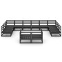 Juego de muebles de jardín 12 piezas madera maciza de pino de , Conjuntos de jardín - Ref: Foro24-3076223, Precio: 904,84 €, ...