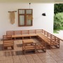 Gartenmöbel-Set 14-teilig aus massivem Kiefernholz von , Gartensets - Ref: Foro24-3075972, Preis: 954,18 €, Rabatt: %
