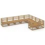 Garden furniture set 9 pieces solid pine wood by , Garden sets - Ref: Foro24-3075987, Price: 606,46 €, Discount: %