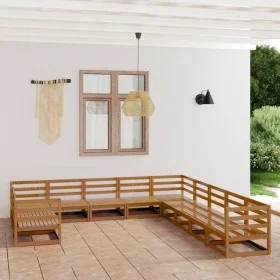 Garden furniture set 11 pieces solid pine wood by , Garden sets - Ref: Foro24-3076017, Price: 754,77 €, Discount: %