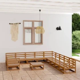 Garden furniture set 12 pieces solid pine wood by , Garden sets - Ref: Foro24-3076022, Price: 811,66 €, Discount: %