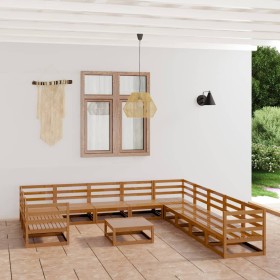 Gartenmöbel-Set 12-teilig aus massivem Kiefernholz von , Gartensets - Ref: Foro24-3076022, Preis: 822,39 €, Rabatt: %