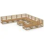 Juego de muebles de jardín 12 piezas madera maciza de pino de , Conjuntos de jardín - Ref: Foro24-3076022, Precio: 811,66 €, ...