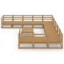 Gartenmöbel-Set 12-teilig aus massivem Kiefernholz von , Gartensets - Ref: Foro24-3076022, Preis: 822,39 €, Rabatt: %