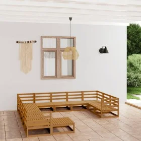 Garden furniture set 12 pieces solid pine wood by , Garden sets - Ref: Foro24-3076057, Price: 811,66 €, Discount: %