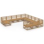Juego de muebles de jardín 12 piezas madera maciza de pino de , Conjuntos de jardín - Ref: Foro24-3076057, Precio: 821,95 €
