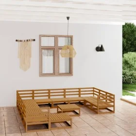 Gartenmöbel-Set 13-teilig aus massivem Kiefernholz von , Gartensets - Ref: Foro24-3076062, Preis: 891,79 €, Rabatt: %
