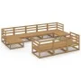 Garden furniture set 10 pieces solid pine wood by , Garden sets - Ref: Foro24-3076112, Price: 683,32 €, Discount: %