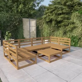Garden furniture set 7 pieces solid pine wood by , Garden sets - Ref: Foro24-3076127, Price: 462,29 €, Discount: %