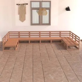Gartenmöbel-Set 10-teilig aus massivem Kiefernholz von , Gartensets - Ref: Foro24-3076152, Preis: 639,06 €, Rabatt: %
