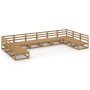 Garden furniture set 10 pieces solid pine wood by , Garden sets - Ref: Foro24-3076152, Price: 647,43 €, Discount: %