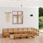 Gartenmöbel-Set 13-teilig aus massivem Kiefernholz von , Gartensets - Ref: Foro24-3076192, Preis: 892,22 €, Rabatt: %