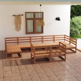 Gartenmöbel-Set 9-teilig aus massivem Kiefernholz von , Gartensets - Ref: Foro24-3076202, Preis: 606,52 €, Rabatt: %