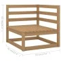 Gartenmöbel-Set 9-teilig aus massivem Kiefernholz von , Gartensets - Ref: Foro24-3076202, Preis: 606,52 €, Rabatt: %