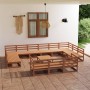 Garden furniture set 14 pieces solid pine wood by , Garden sets - Ref: Foro24-3076237, Price: 942,63 €, Discount: %