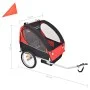 Roter und schwarzer Fahrradanhänger 30 kg von vidaXL, Fahrradanhänger - Ref: Foro24-91371, Preis: 167,44 €, Rabatt: %