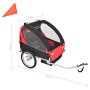 Roter und schwarzer Fahrradanhänger 30 kg von vidaXL, Fahrradanhänger - Ref: Foro24-91371, Preis: 170,15 €, Rabatt: %