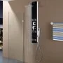 Glass shower panel 18x42.1x120 cm black by vidaXL, Jet nozzles for bathtubs and showers - Ref: Foro24-142991, Price: 152,33 €...