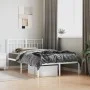 Metallbettgestell mit weißem Kopfteil 120x200 cm von , Betten und Lattenroste - Ref: Foro24-373738, Preis: 81,97 €, Rabatt: %