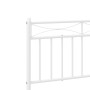 Bettgestell aus Metall mit weißem Kopfteil 193x203 cm von , Betten und Lattenroste - Ref: Foro24-373746, Preis: 104,41 €, Rab...