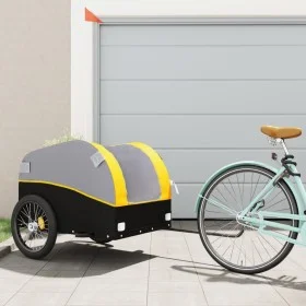 Remolque para bicicleta hierro negro y amarillo 45 kg de , Remolques para bicicletas - Ref: Foro24-94134, Precio: 85,99 €, De...