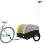 Schwarz-gelber Fahrradanhänger aus Eisen, 45 kg von , Fahrradanhänger - Ref: Foro24-94134, Preis: 87,29 €, Rabatt: %