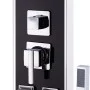 Glass shower panel 18x42.1x120 cm black by vidaXL, Jet nozzles for bathtubs and showers - Ref: Foro24-142991, Price: 152,33 €...