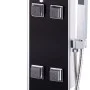 Glass shower panel 18x42.1x120 cm black by vidaXL, Jet nozzles for bathtubs and showers - Ref: Foro24-142991, Price: 152,33 €...