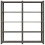 5-stufiges Regal aus massivem grauem Kiefernholz, 170 x 38 x 170 cm von , Industrieregale - Ref: Foro24-373384, Preis: 105,26...