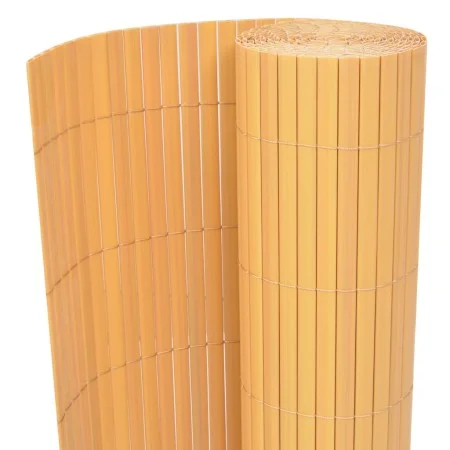 Valla de jardín de doble cara amarilla 90x300 cm de vidaXL, Paneles de vallas - Ref: Foro24-43624, Precio: 35,59 €, Descuento: %