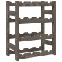 Wine rack for 16 bottles solid gray pine wood by , Wine racks - Ref: Foro24-373378, Price: 28,73 €, Discount: %