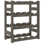 Wine rack for 16 bottles solid gray pine wood by , Wine racks - Ref: Foro24-373378, Price: 28,14 €, Discount: %