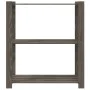 3-tier solid gray pine wood shelf 80x38x90 cm by , Industrial shelving - Ref: Foro24-373386, Price: 49,02 €, Discount: %
