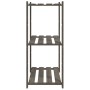3-stufiges Regal aus massivem grauem Kiefernholz, 80 x 38 x 90 cm von , Industrieregale - Ref: Foro24-373386, Preis: 49,96 €,...