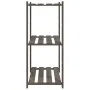3-tier solid gray pine wood shelf 80x38x90 cm by , Industrial shelving - Ref: Foro24-373386, Price: 49,02 €, Discount: %