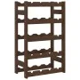 Wine rack for 20 bottles solid brown pine wood by , Wine racks - Ref: Foro24-373390, Price: 35,16 €, Discount: %