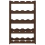Wine rack for 20 bottles solid brown pine wood by , Wine racks - Ref: Foro24-373390, Price: 28,33 €, Discount: %