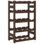 Wine rack for 20 bottles solid brown pine wood by , Wine racks - Ref: Foro24-373390, Price: 28,33 €, Discount: %