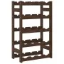Wine rack for 20 bottles solid brown pine wood by , Wine racks - Ref: Foro24-373390, Price: 35,16 €, Discount: %