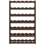 Wine rack for 42 bottles solid brown pine wood by , Wine racks - Ref: Foro24-373392, Price: 42,42 €, Discount: %