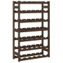 Wine rack for 42 bottles solid brown pine wood by , Wine racks - Ref: Foro24-373392, Price: 53,85 €, Discount: %