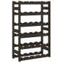 Wine rack for 30 bottles solid black pine wood by , Wine racks - Ref: Foro24-373402, Price: 37,06 €, Discount: %