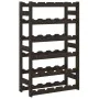Wine rack for 30 bottles solid black pine wood by , Wine racks - Ref: Foro24-373402, Price: 46,38 €, Discount: %
