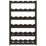Wine rack for 30 bottles solid black pine wood by , Wine racks - Ref: Foro24-373402, Price: 37,06 €, Discount: %