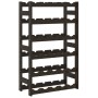 Wine rack for 30 bottles solid black pine wood by , Wine racks - Ref: Foro24-373402, Price: 37,06 €, Discount: %