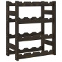 Weinregal für 16 Flaschen aus massivem schwarzem Kiefernholz von , Weinregale - Ref: Foro24-373400, Preis: 33,57 €, Rabatt: %