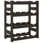 Wine rack for 16 bottles solid black pine wood by , Wine racks - Ref: Foro24-373400, Price: 33,57 €, Discount: %