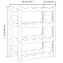 Wine rack for 16 bottles solid black pine wood by , Wine racks - Ref: Foro24-373400, Price: 32,74 €, Discount: %