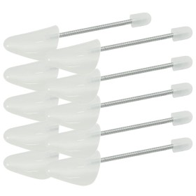 Shoe trees 5 pairs white plastic EU 38-44 by , Shoe lasts and stretchers - Ref: Foro24-155250, Price: 21,65 €, Discount: %