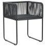 Set de comedor de jardín de 7 piezas PVC ratán negro y marrón de , Conjuntos de jardín - Ref: Foro24-3060109, Precio: 634,67 ...